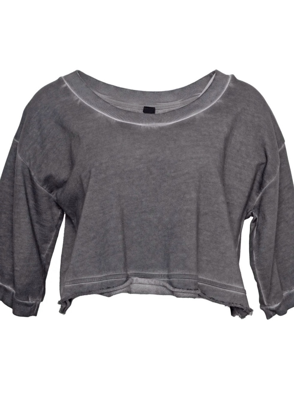 BLACK by K&M "Hungry Eyes" short cropped top/fleece sweatshirt $146 retail